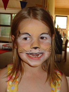 geschminkt als Tiger