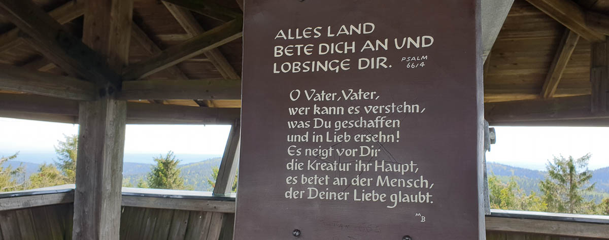 Alles Land bete dich an ...