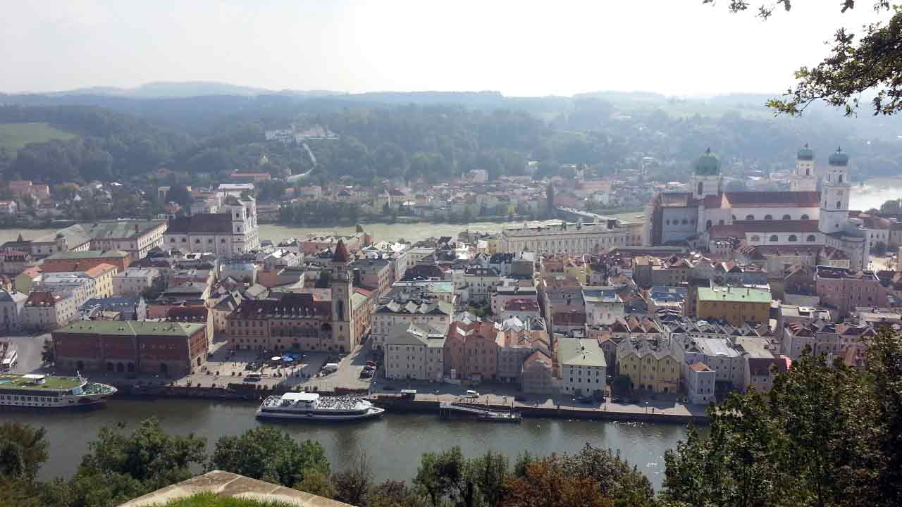 Blick auf die Altstadt von Passau