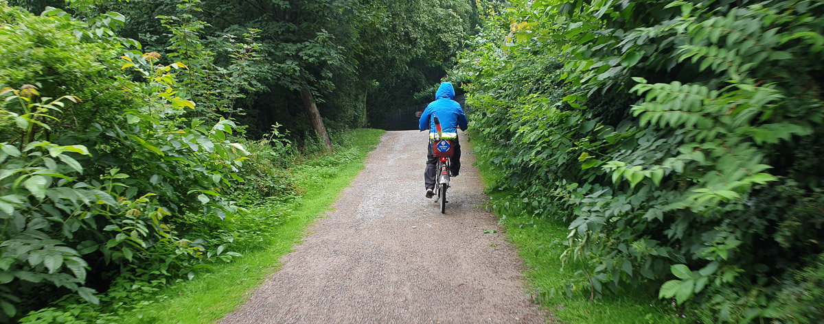 kurioser Radfahrer