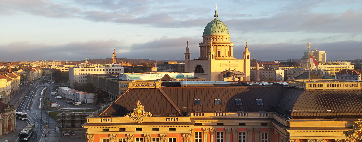 Potsdamer Skyline im Morgenlicht