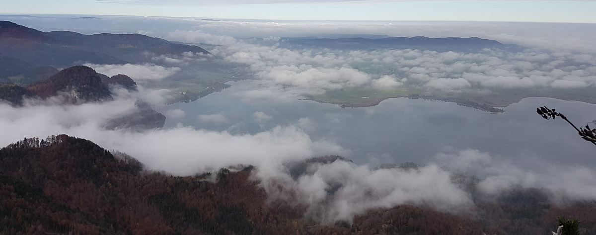 Nebelwolken am Kochelsee
