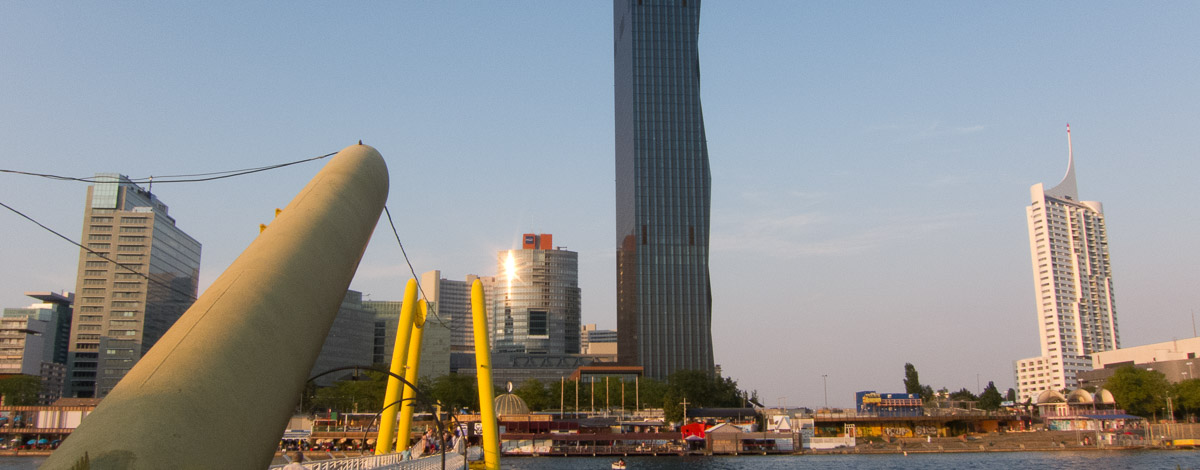 Skyline von Wien bei tag