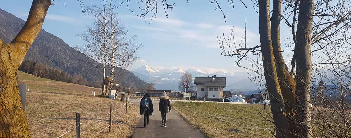 Wanderer in den Bergen