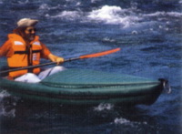 Gerhard Grau im Kanu