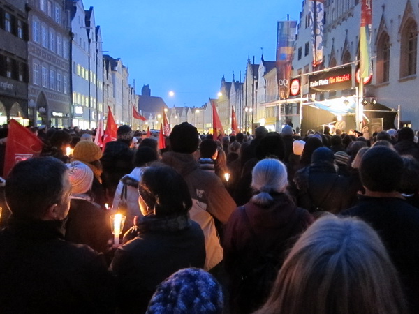 Lichterkette 2011 in Landshut