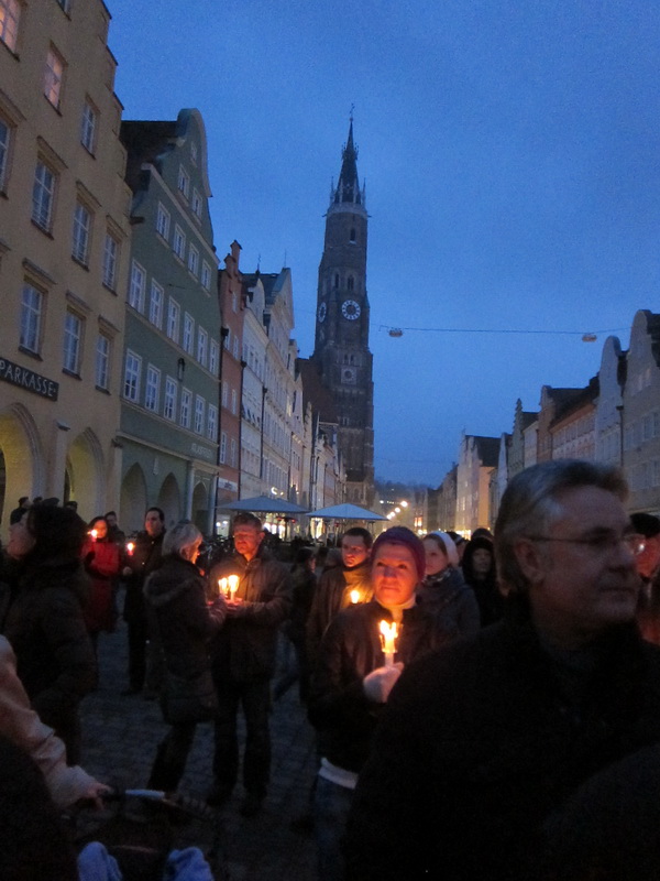 Lichterkette 2011 in Landshut